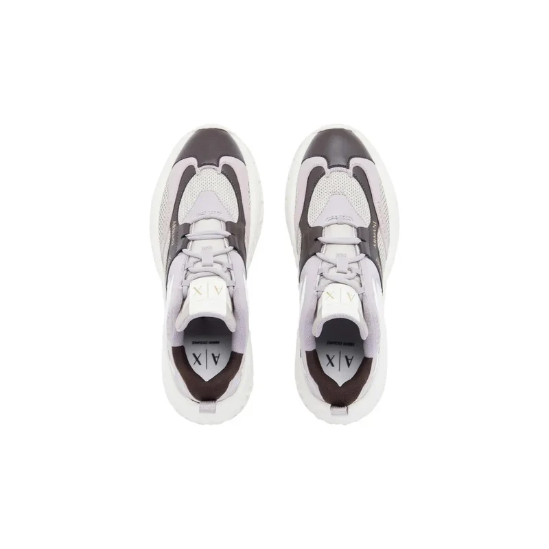 Armani Exchange Damen Slip On Sneakers Lila Polyurethan