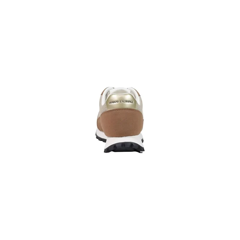Armani Exchange Damen Beige Textil Sneakers