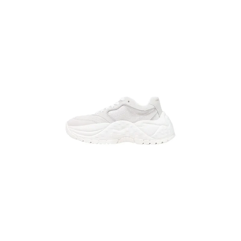 Armani Exchange Damen-Slipper aus weißem Leder Sneakers