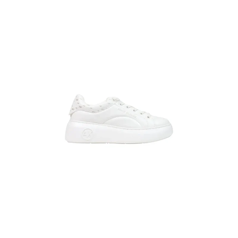Armani Exchange Damen-Slipper Sneakers Weißes Polyurethan