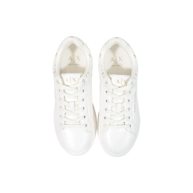 Armani Exchange Damen-Slipper Sneakers Weißes Polyurethan