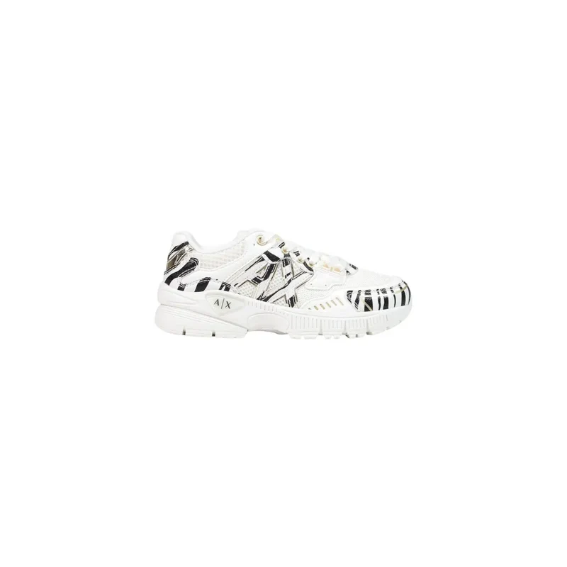 Armani Exchange Damen Schwarzer Slipper Sneakers Polyester