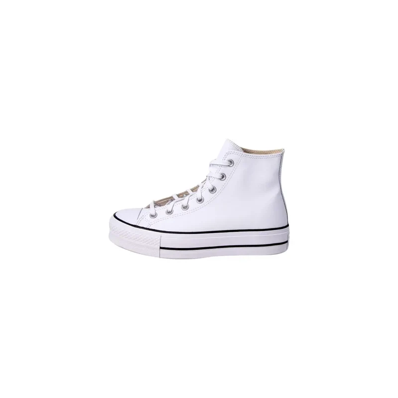 Converse Weiße Polyurethan-Plateauschuhe für Damen Sneakers