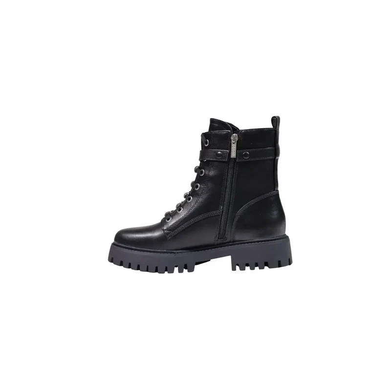 Guess Damen Schwarz Knöchel Boots Polyurethan-Reißverschlüsse