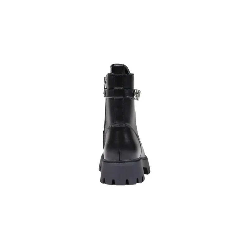 Guess Damen Schwarz Knöchel Boots Polyurethan-Reißverschlüsse