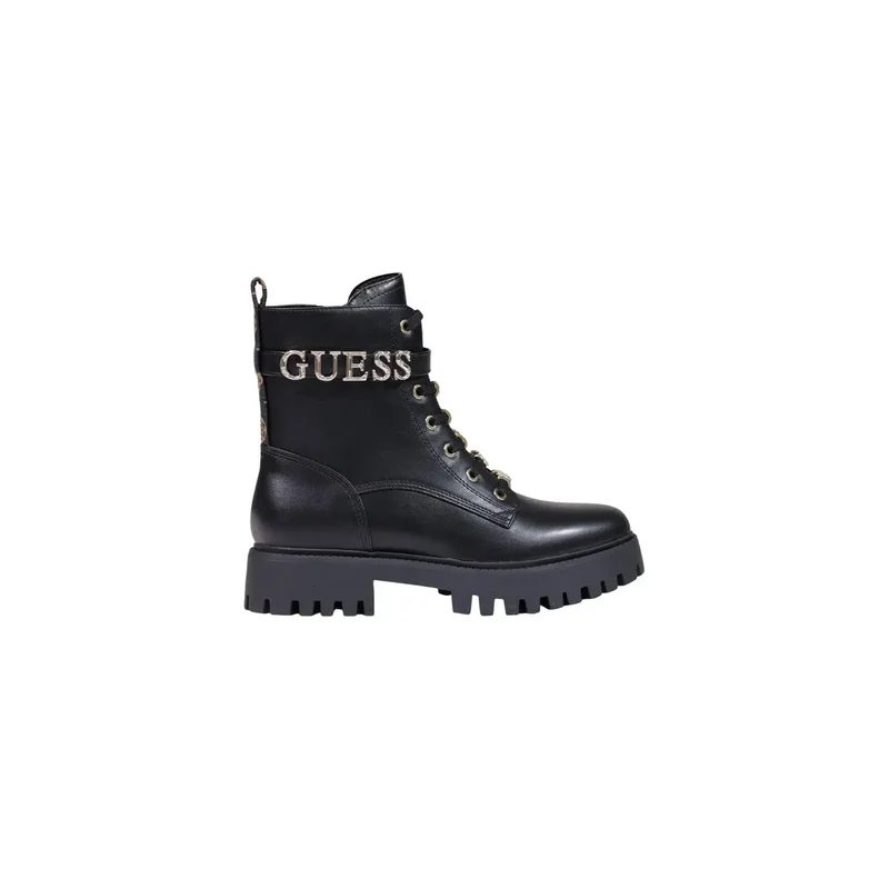 Guess Damen Schwarz Knöchel Boots Polyurethan-Reißverschlüsse
