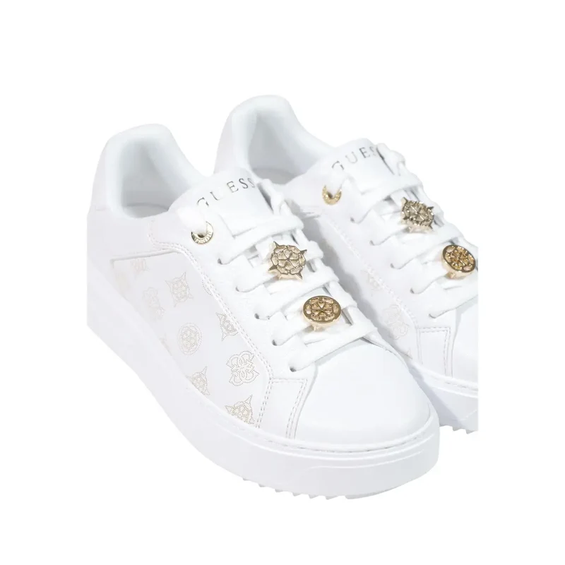 Guess Weiße Frauen Sneakers Polyurethan-Slipper