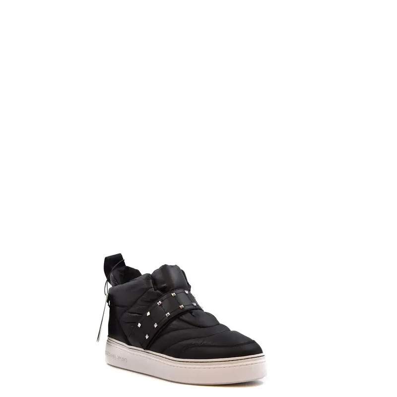 Michael Kors Damen-Nylonhose, schwarz Sneakers Lederbesatz