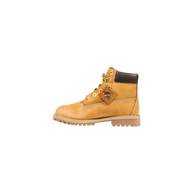 Timberland Damen-Leder-Ankle-Tops Boots Beige Schnürschuhe