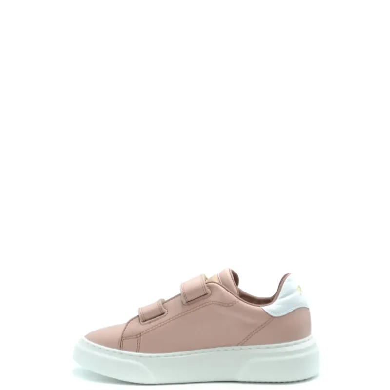 Philippe Damenmodell aus rosa Leder Sneakers