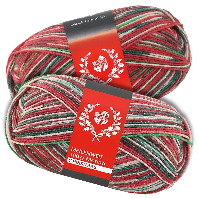 Meilenweit 100 Merino Christmas 2025 Sockenwolle