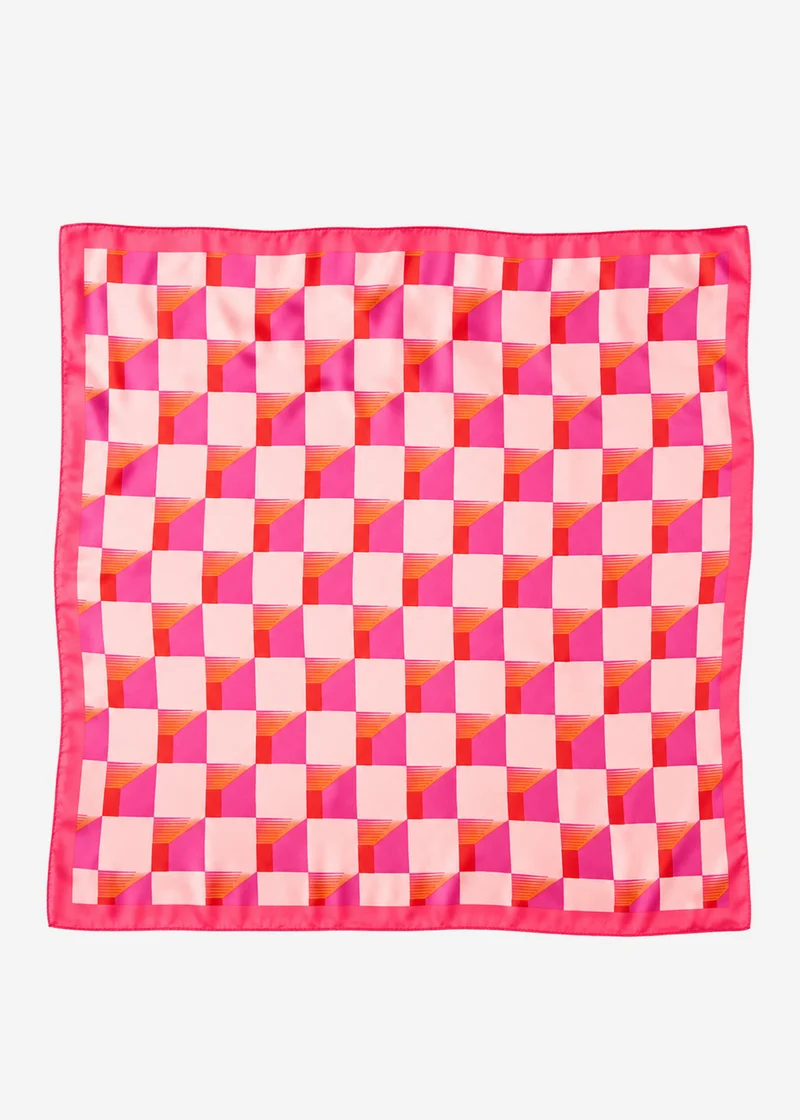 Halstuch im Retro-Look - pink