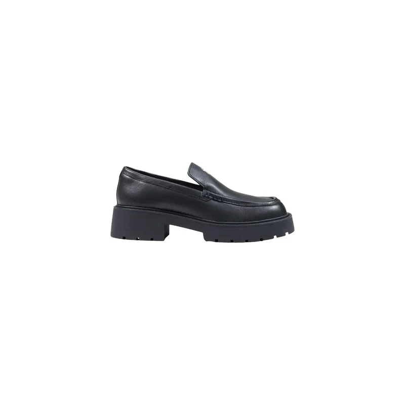 Calvin Klein Damen Leder Sneakers Schwarz