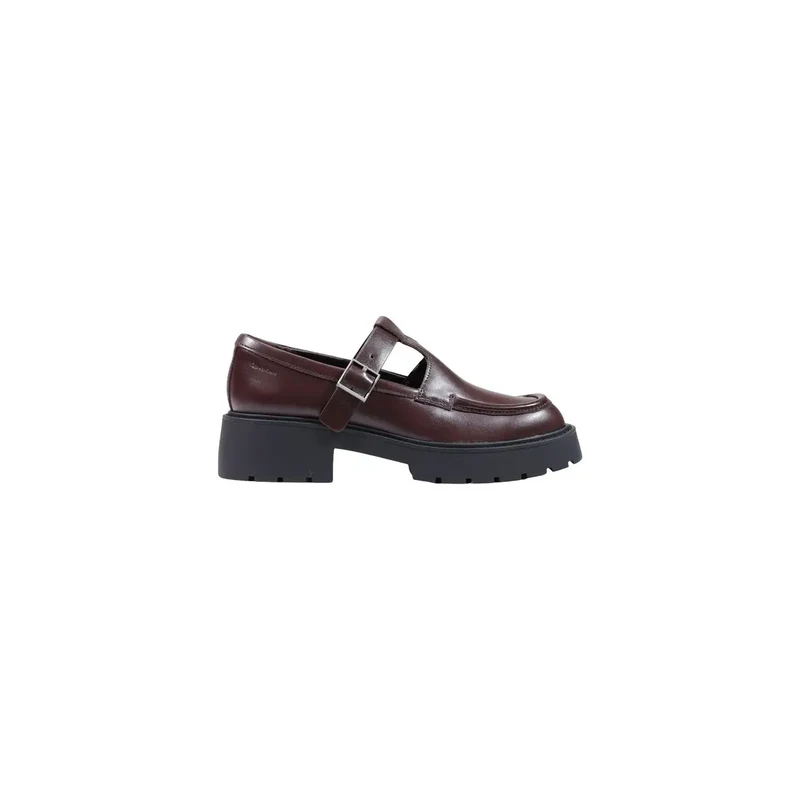 Calvin Klein Damen-Leder-Slipper Bordeaux