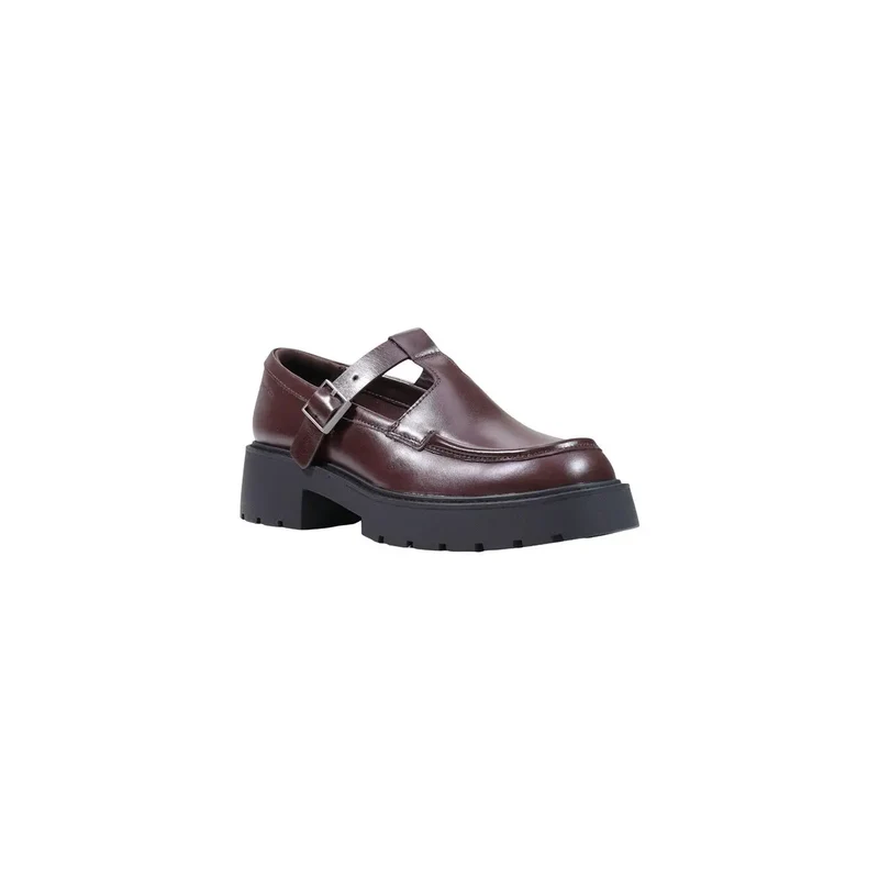 Calvin Klein Damen-Leder-Slipper Bordeaux