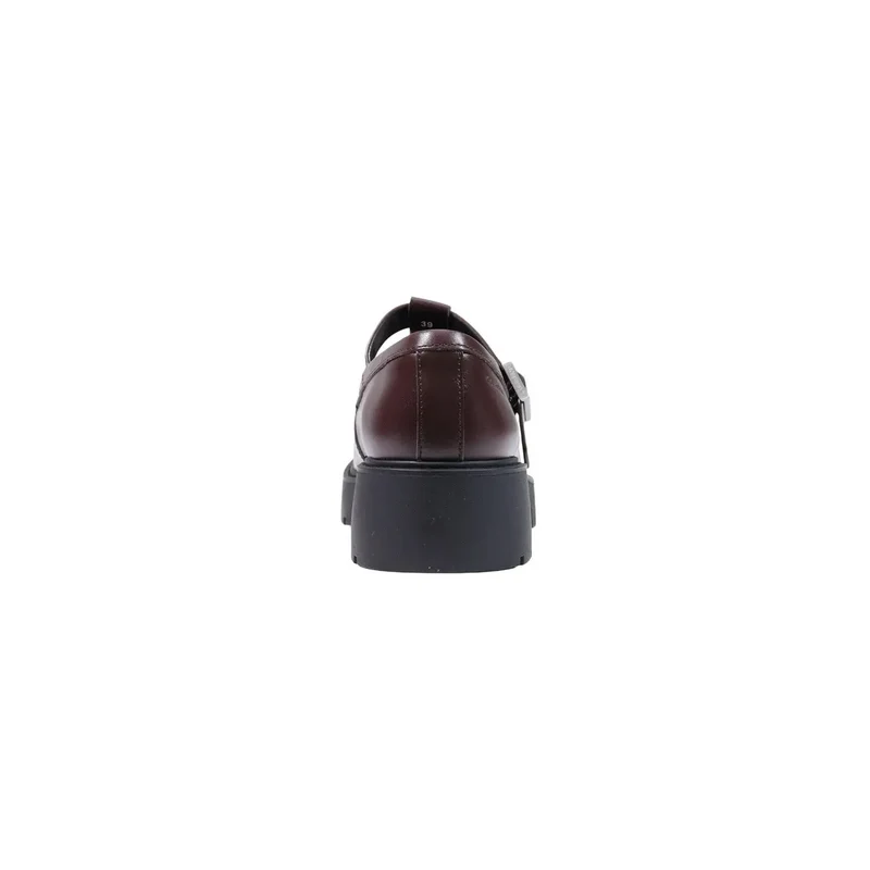 Calvin Klein Damen-Leder-Slipper Bordeaux