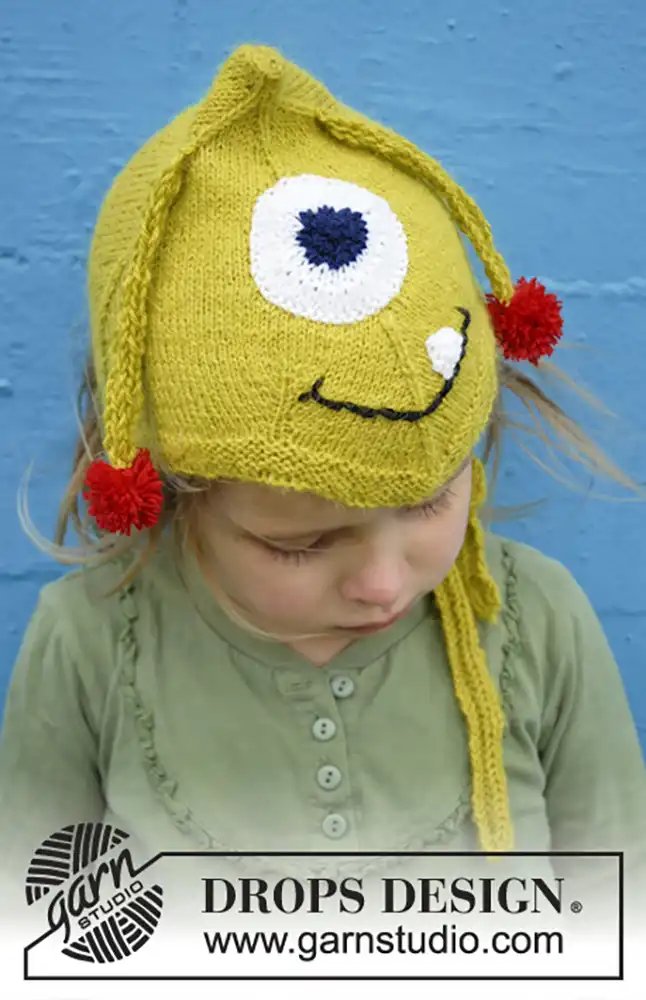Mütze Monster Eye Smile (Strickset)