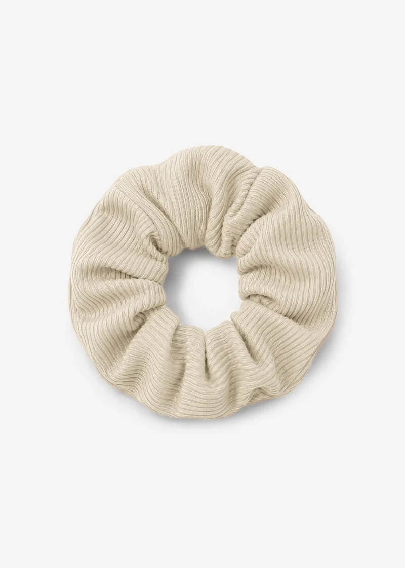 Gerippter Scrunchie - offwhite