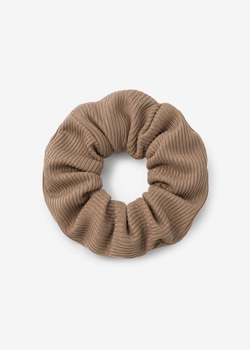 Gerippter Scrunchie - beige