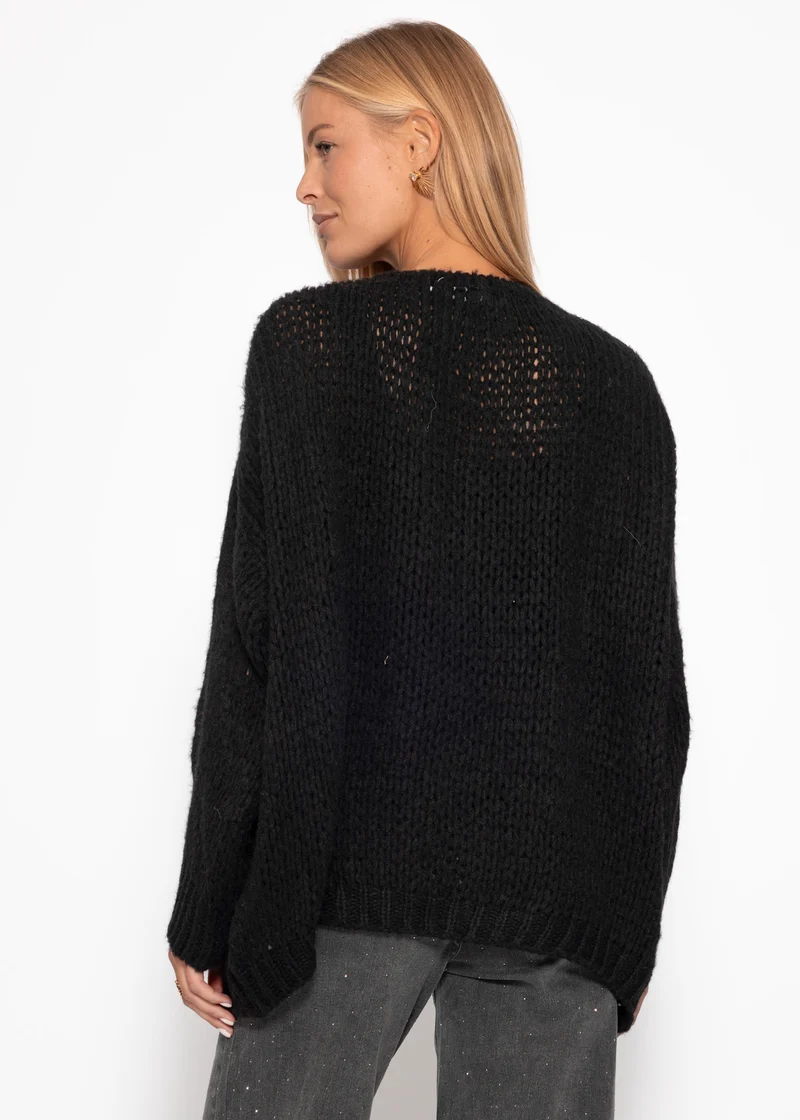 Oversize Cardigan - schwarz