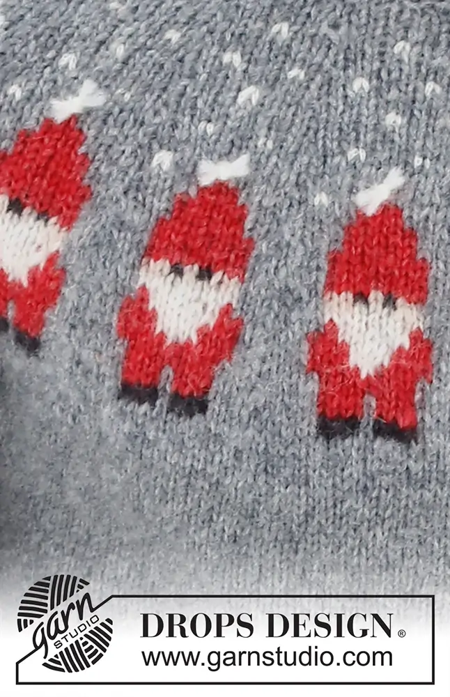 Pullover Merry Santas für Damen (Strickset)