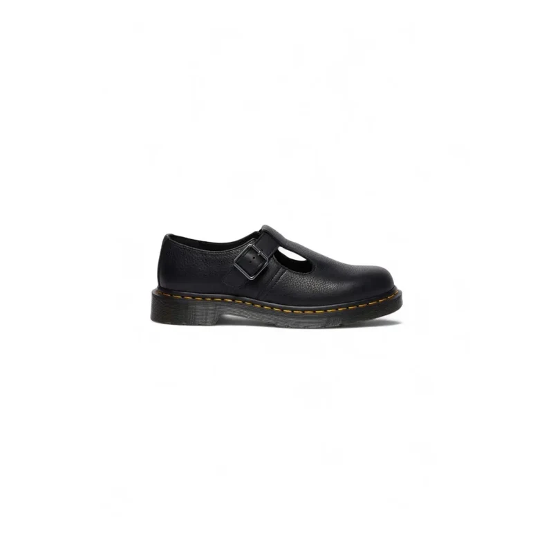 Dr. Martens Damen-Slipper aus schwarzem Leder