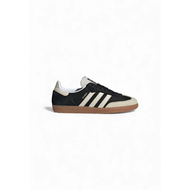 Adidas Originals Damen Leder Samba Sneakers Schwarz