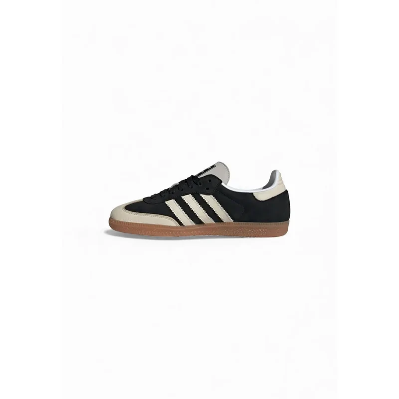 Adidas Originals Damen Leder Samba Sneakers Schwarz
