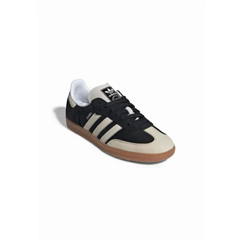 Adidas Originals Damen Leder Samba Sneakers Schwarz