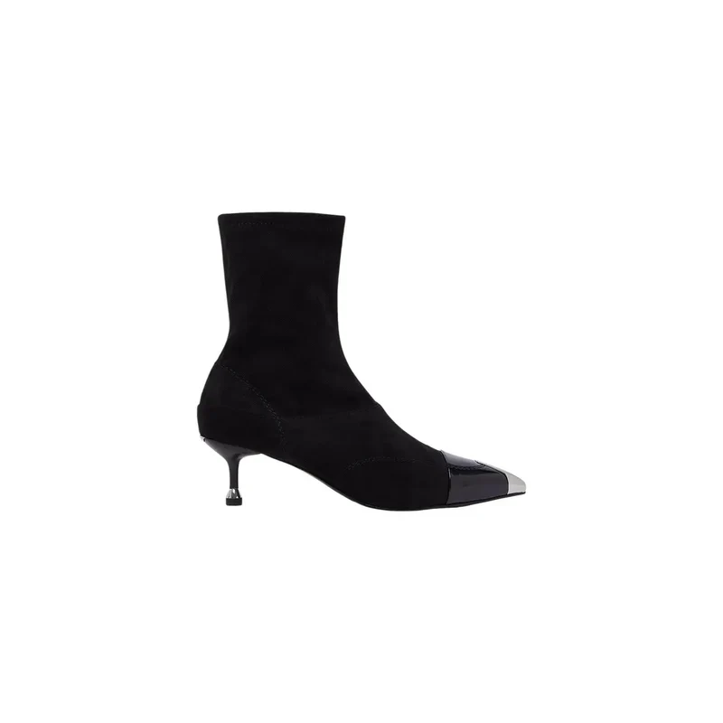 Liu Jo Schwarze Stiletto-Ankle-Tops für Damen Boots Polyester