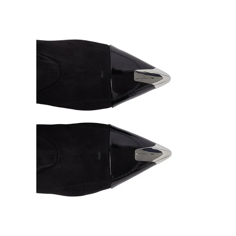 Liu Jo Schwarze Stiletto-Ankle-Tops für Damen Boots Polyester