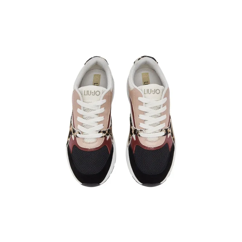 Liu Jo Damen Beige Leder Slipper Sneakers