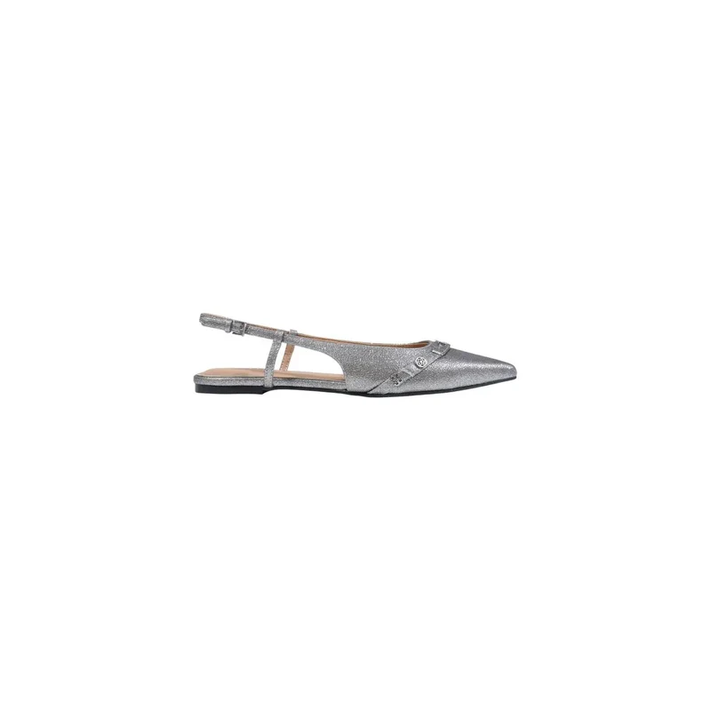 Guess Graue Damen-Slipper mit Schleife und spitzer Zehenpartie