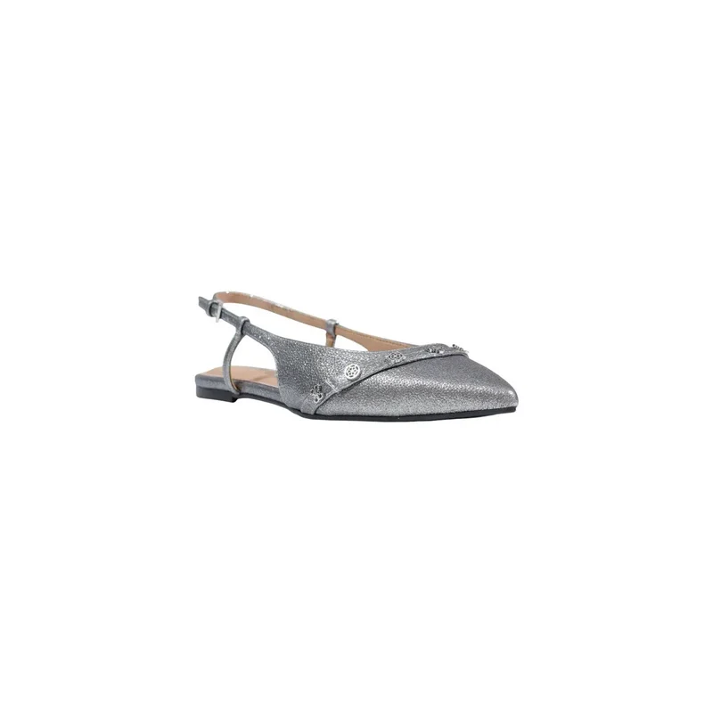 Guess Graue Damen-Slipper mit Schleife und spitzer Zehenpartie