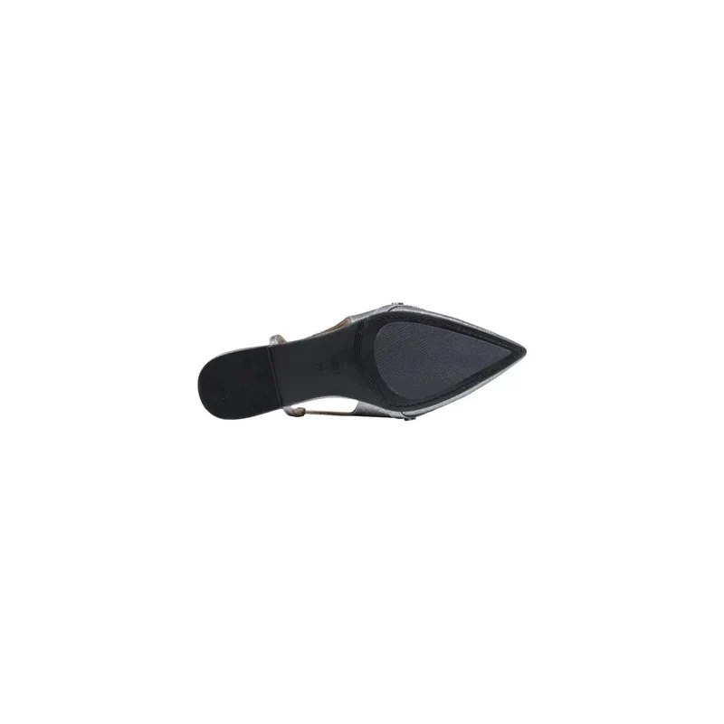 Guess Graue Damen-Slipper mit Schleife und spitzer Zehenpartie