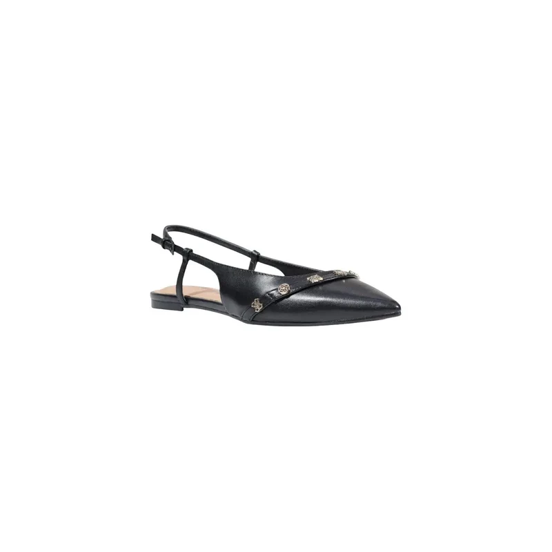 Guess Schwarze Damen-Slipper mit spitzer Zehenpartie, Synthetik