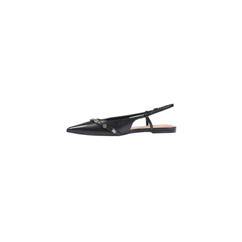 Guess Schwarze Damen-Slipper mit spitzer Zehenpartie, Synthetik