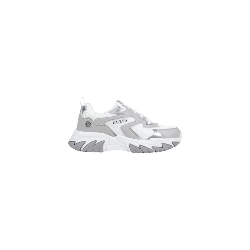 Guess Frauen Sneakers Graue Schnürung aus Polyester-Polyurethan