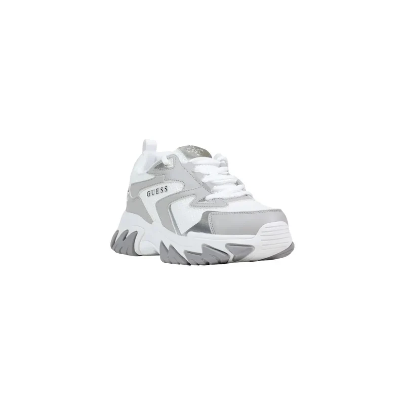 Guess Frauen Sneakers Graue Schnürung aus Polyester-Polyurethan