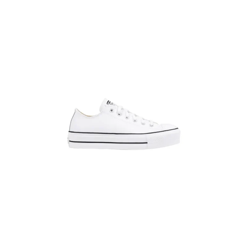 Converse Damen-Plateau-Sofa aus Leder Sneakers Weiß