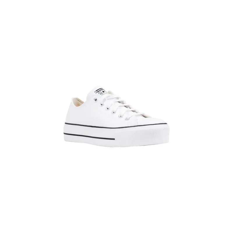 Converse Damen-Plateau-Sofa aus Leder Sneakers Weiß