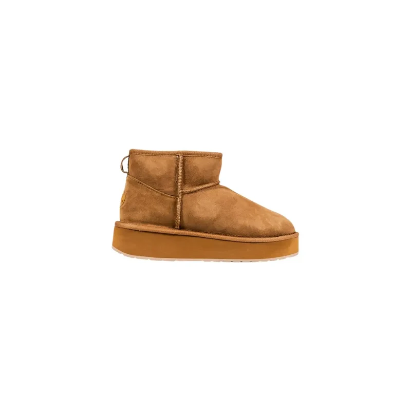 Emu Australia Damen-Leder-Ankle-Boot Boots Beige