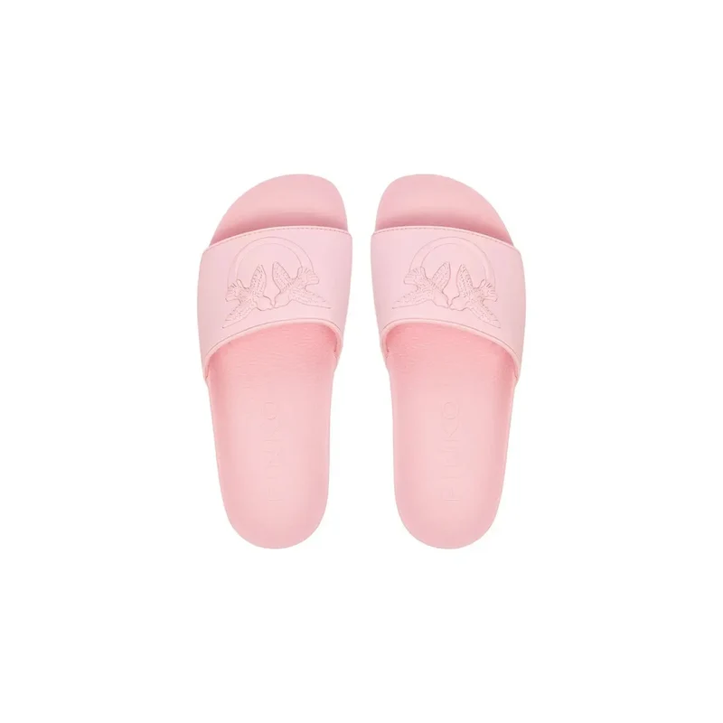 Pinko Weiße PVC-Slipper für Damen, Frühlingsschuhe