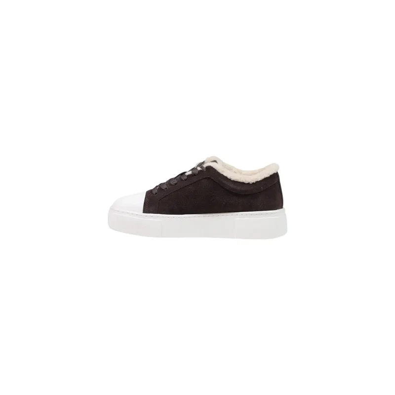 Armani Exchange Damen Leder Sneakers Braun