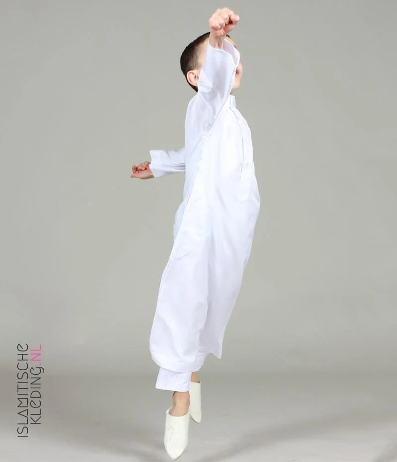 Qamis Jungen Weiß Basic