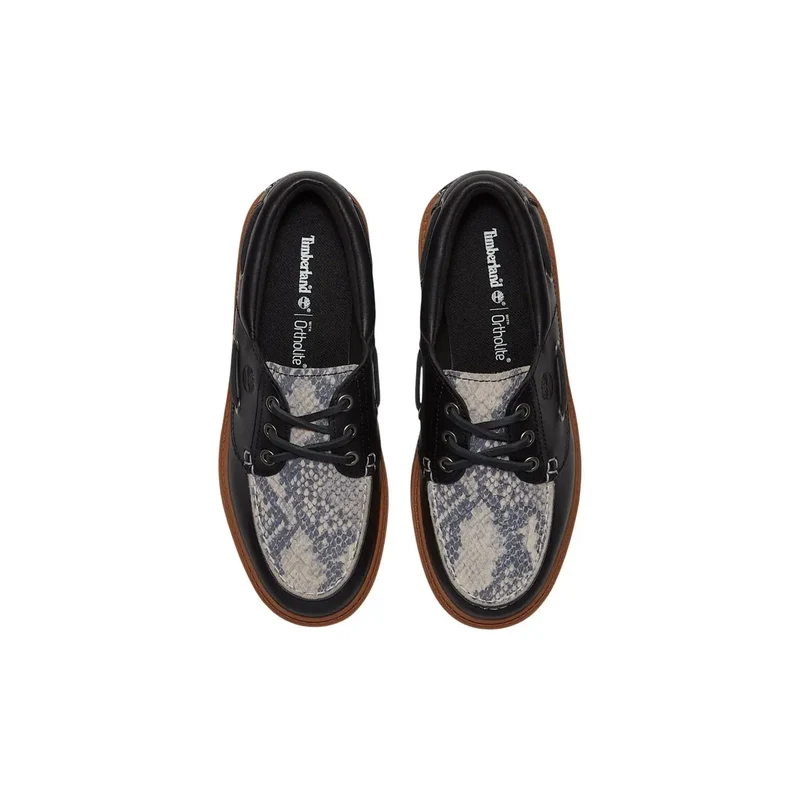 Timberland Schwarze Damen-Plateauschuhe aus Leder