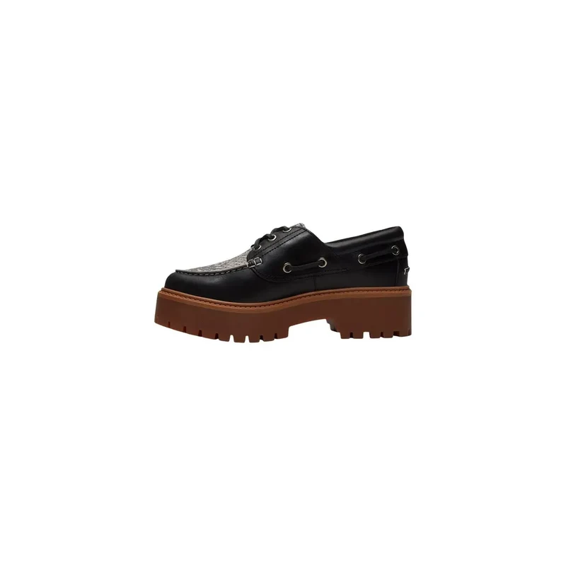 Timberland Schwarze Damen-Plateauschuhe aus Leder