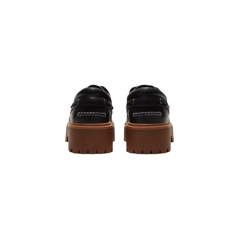 Timberland Schwarze Damen-Plateauschuhe aus Leder