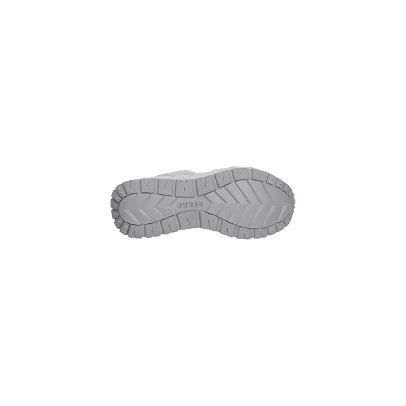 Guess Damen-Sneaker aus Polyester, silberfarben, Slipper