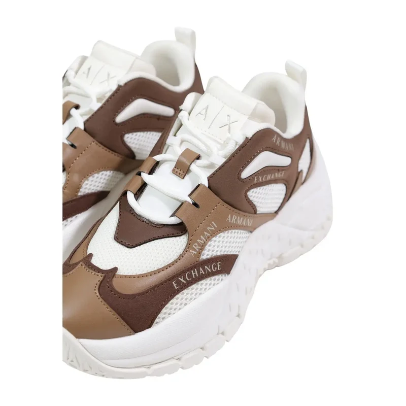 Armani Exchange Damen-Sneaker aus braunem Polyestergemisch
